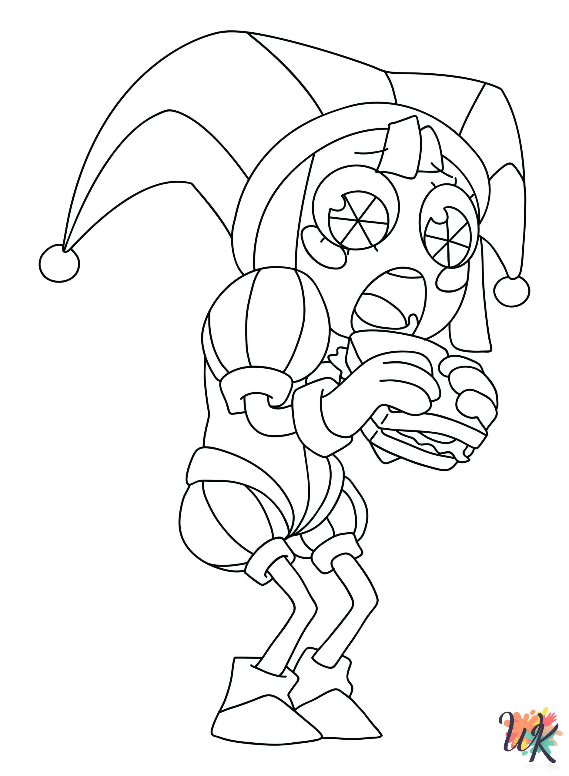 free The Amazing Digital Circus coloring pages printable