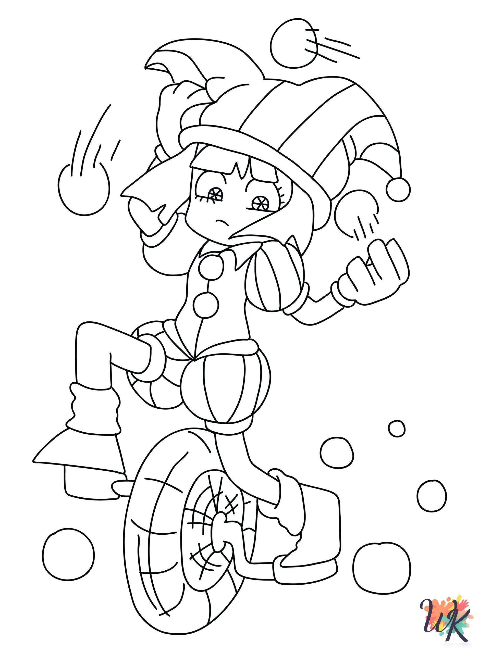 The Amazing Digital Circus coloring book pages