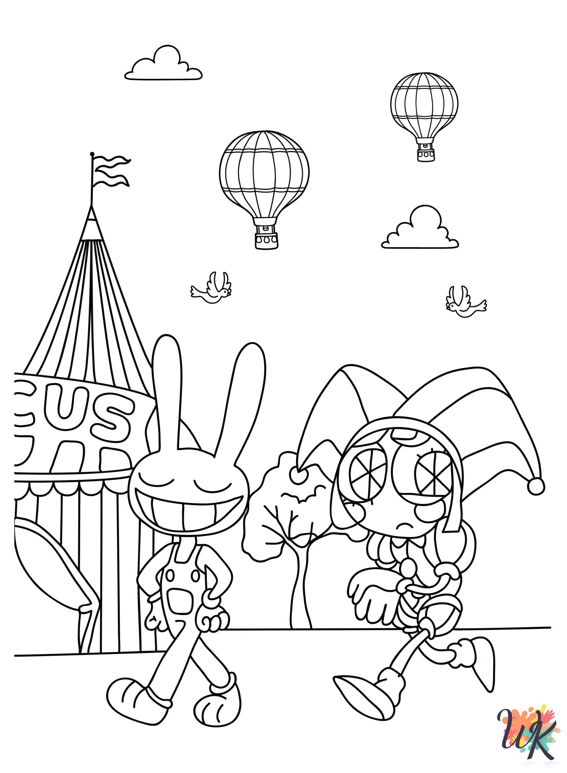 hard The Amazing Digital Circus coloring pages