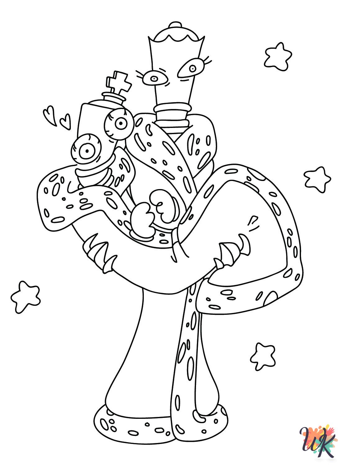 The Amazing Digital Circus coloring pages grinch