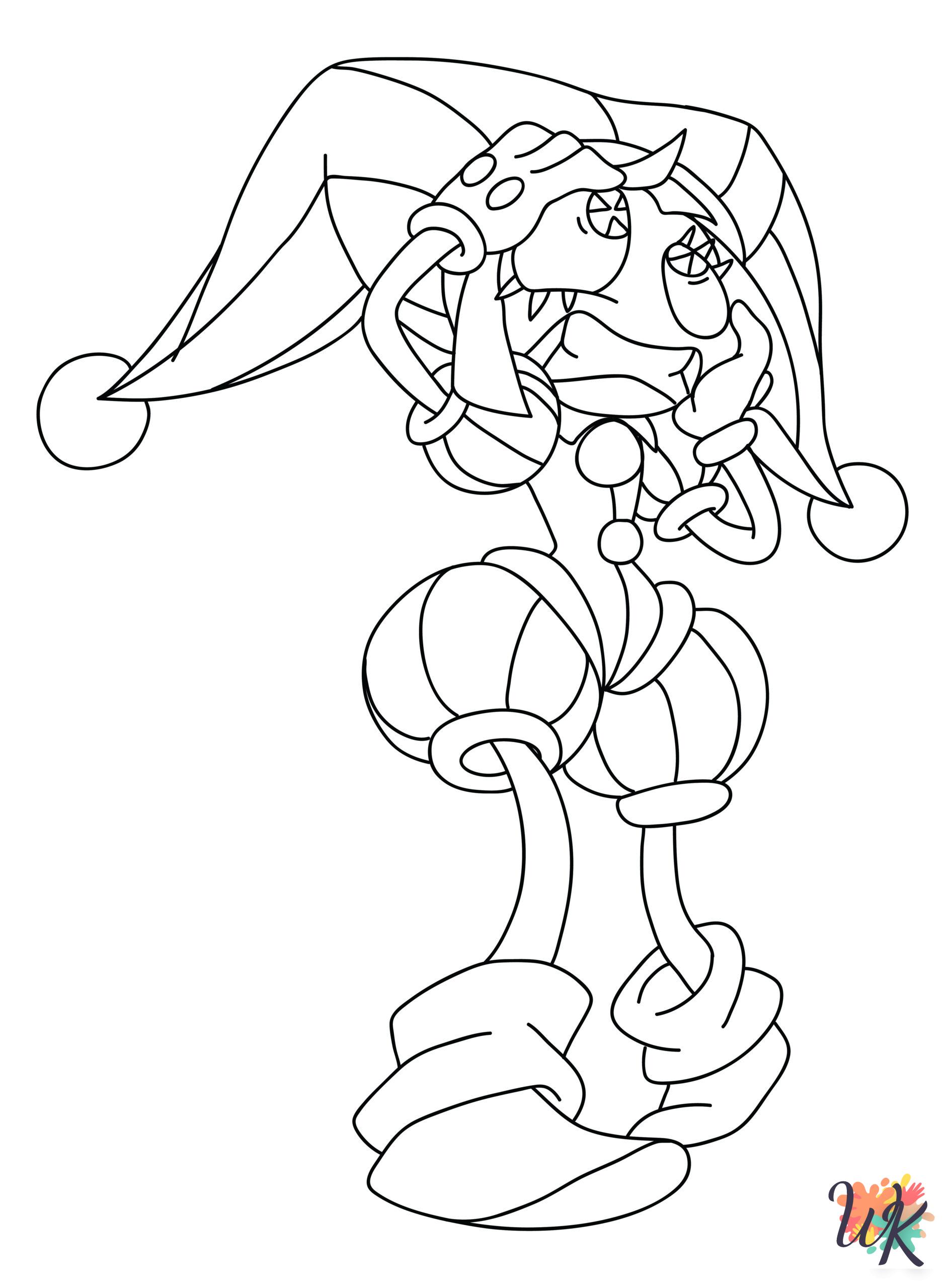 easy The Amazing Digital Circus coloring pages