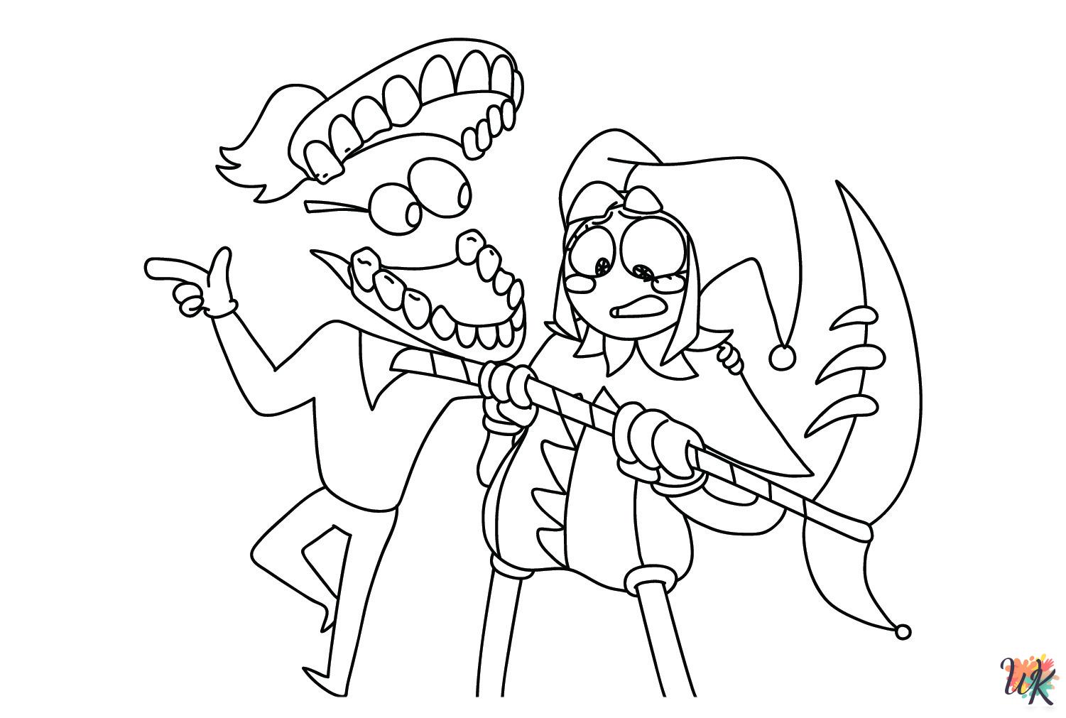 54 The Amazing Digital Circus Coloring Pages For Kids - ColoringPagesWK