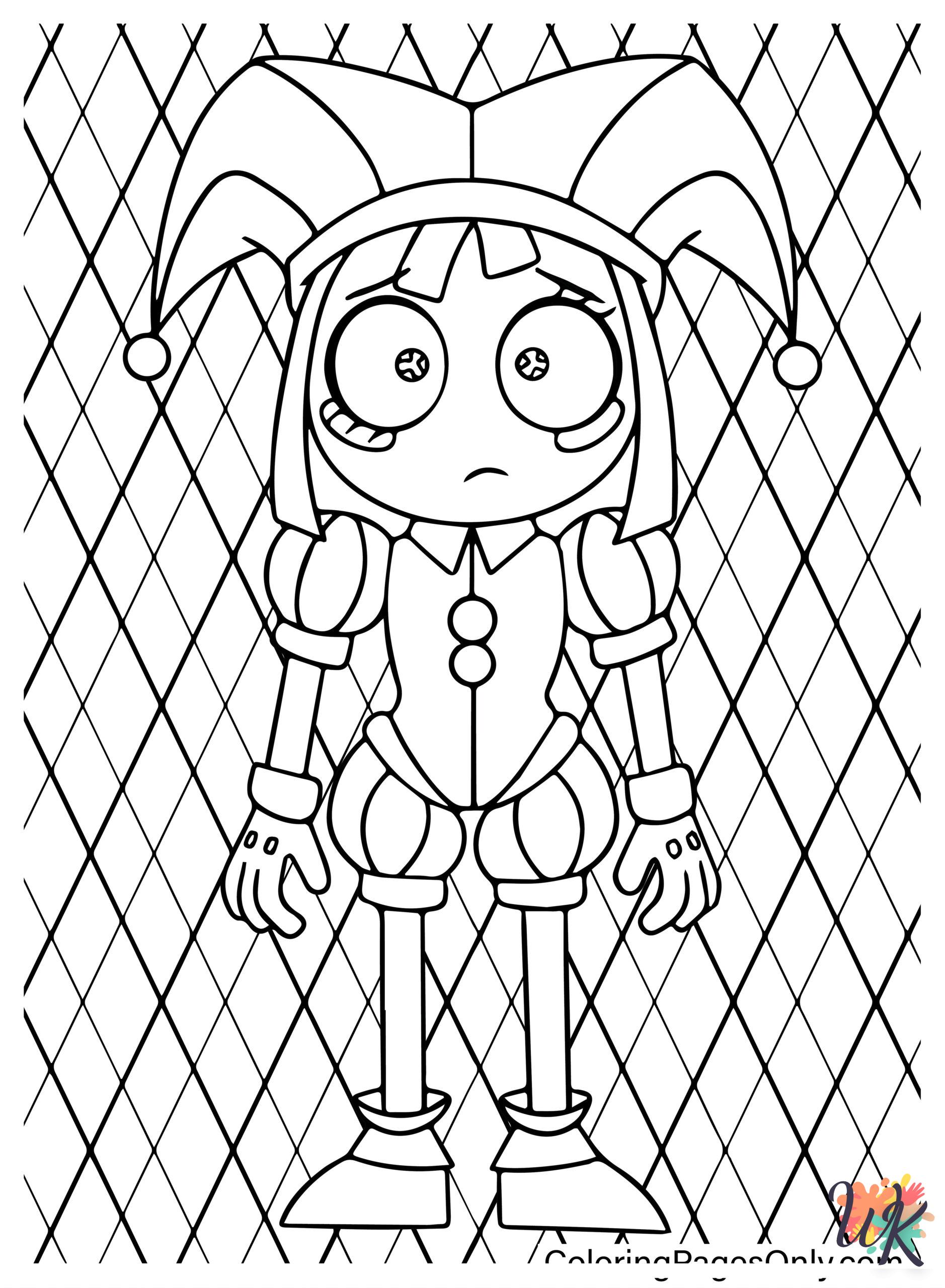coloring pages for The Amazing Digital Circus