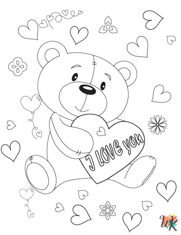 Valentine's Day adult coloring pages