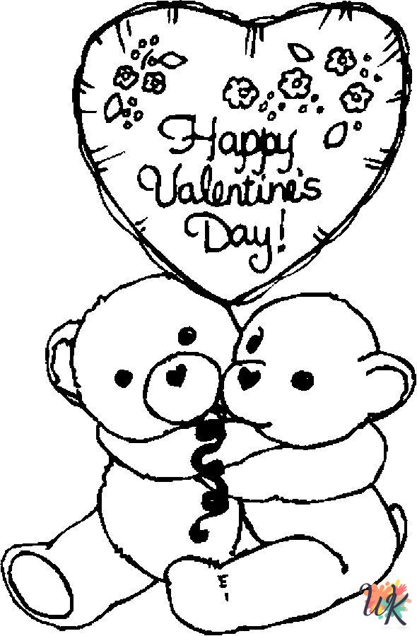 detailed Valentine's Day coloring pages