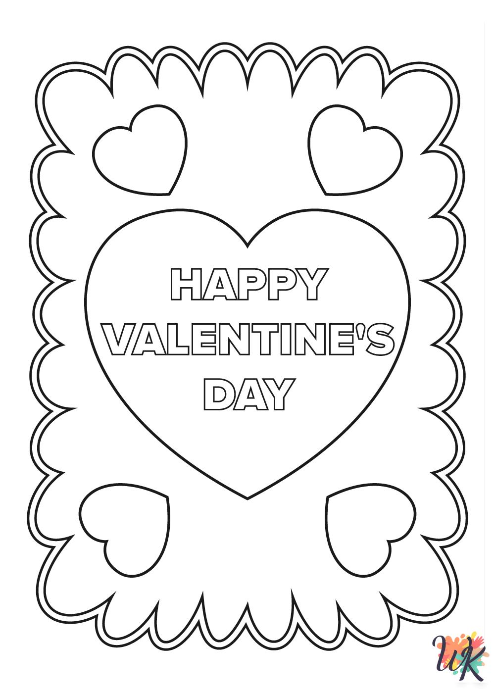 free printable coloring pages Valentine's Day