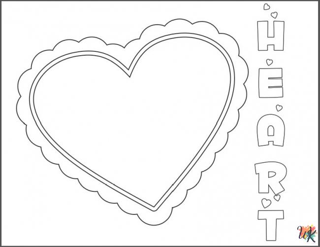 Valentine's Day ornament coloring pages