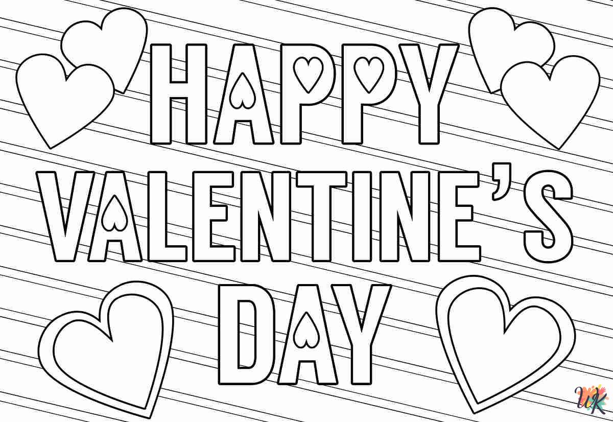 free adult Valentine's Day coloring pages