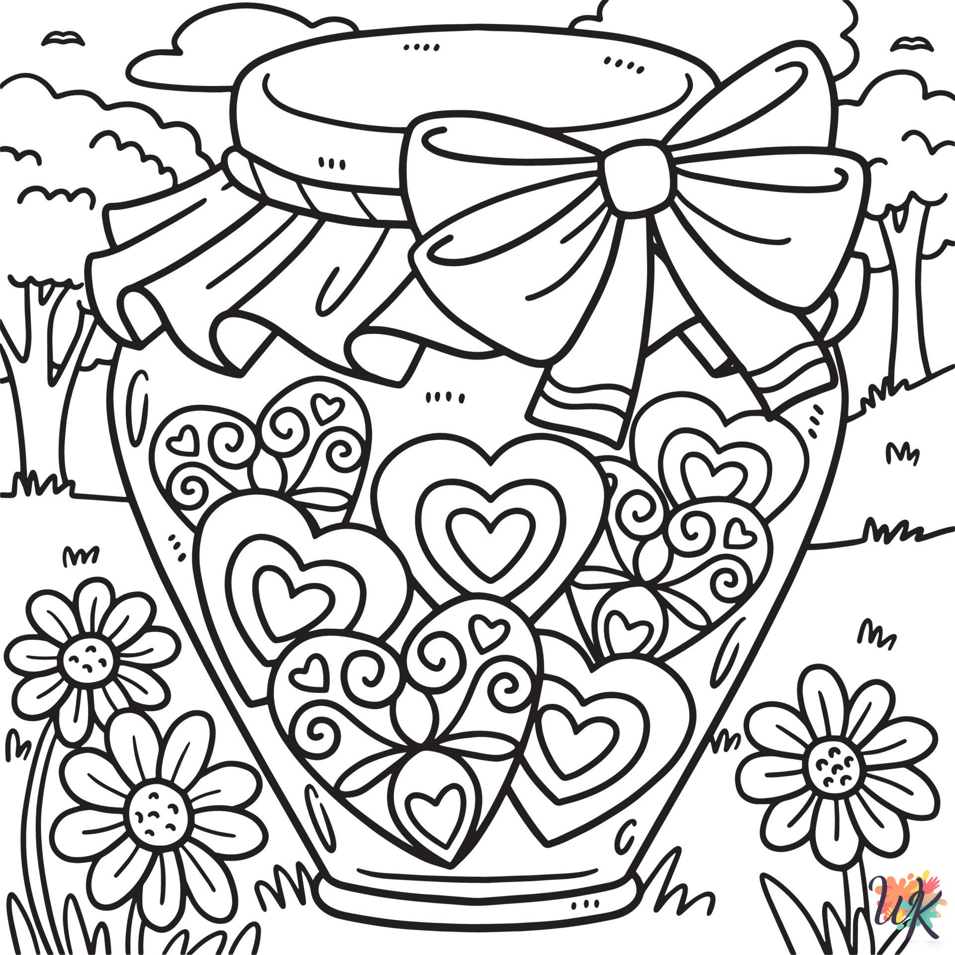 cute coloring pages Valentine's Day