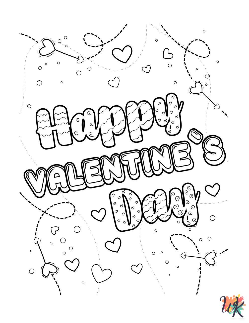 kids Valentine's Day coloring pages