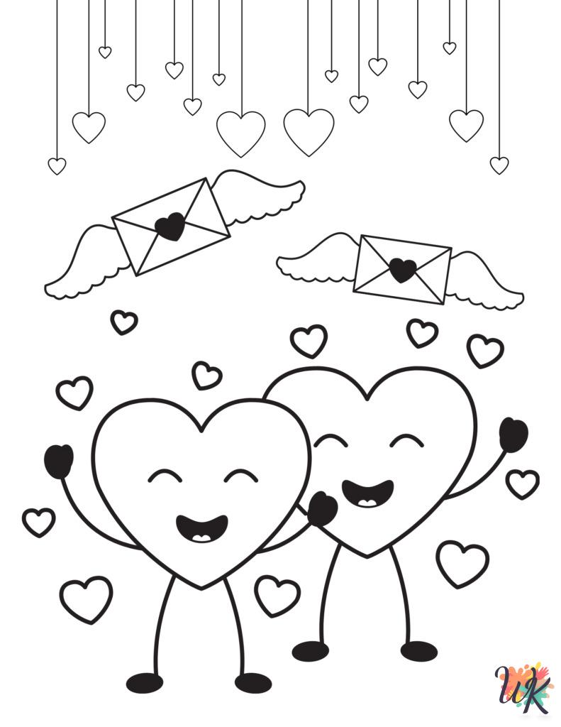 Valentine's Day coloring pages free printable