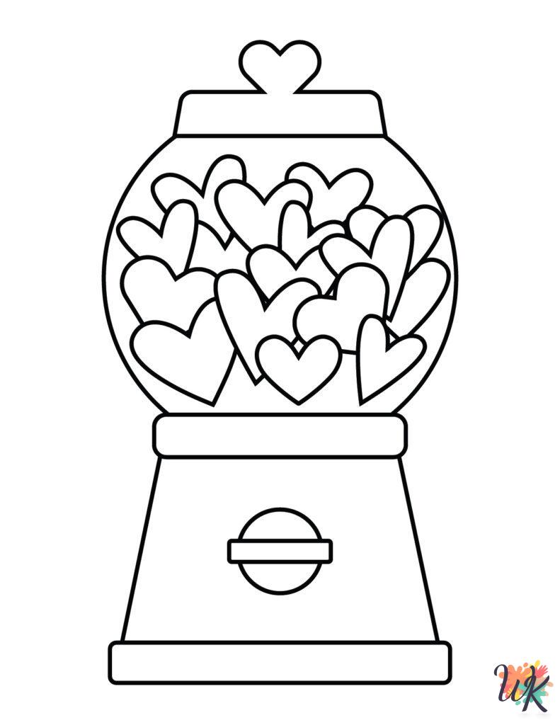 coloring pages for Valentine's Day