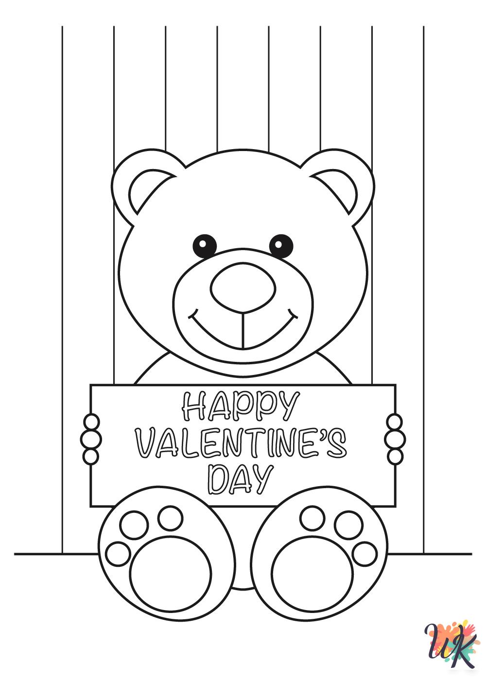 free coloring pages Valentine's Day