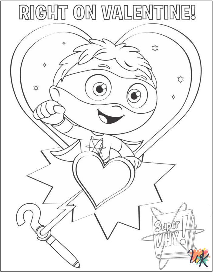 printable coloring pages Valentine's Day 1