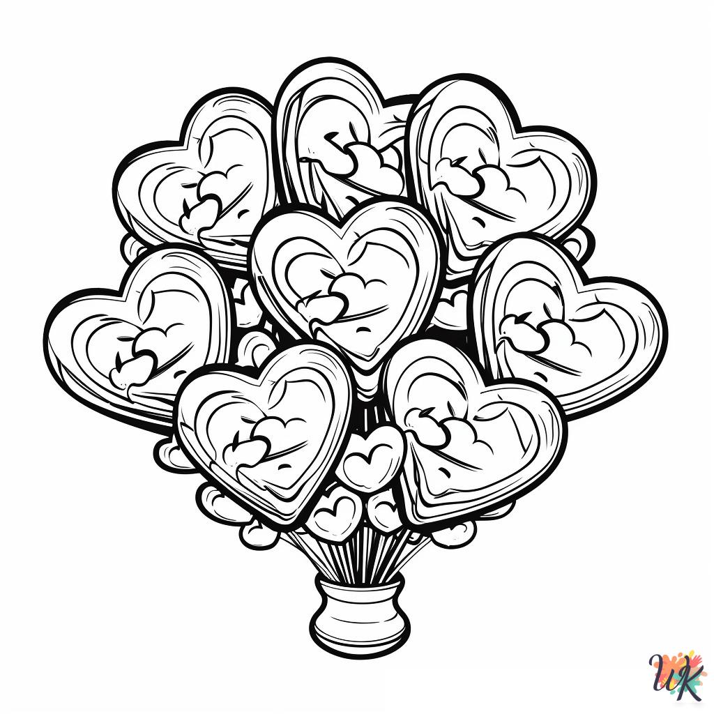Valentine's Day coloring pages for adults