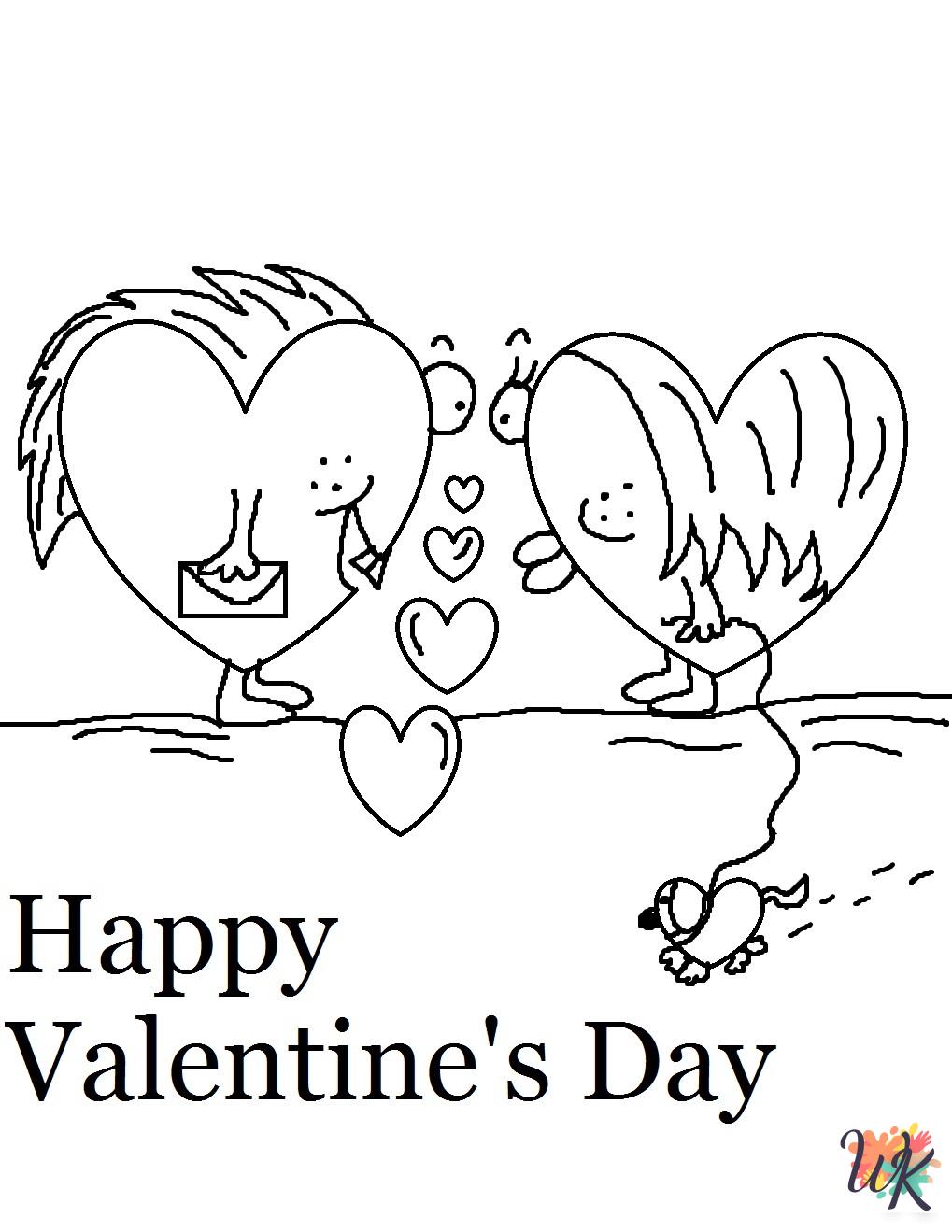 Valentine's Day coloring pages printable