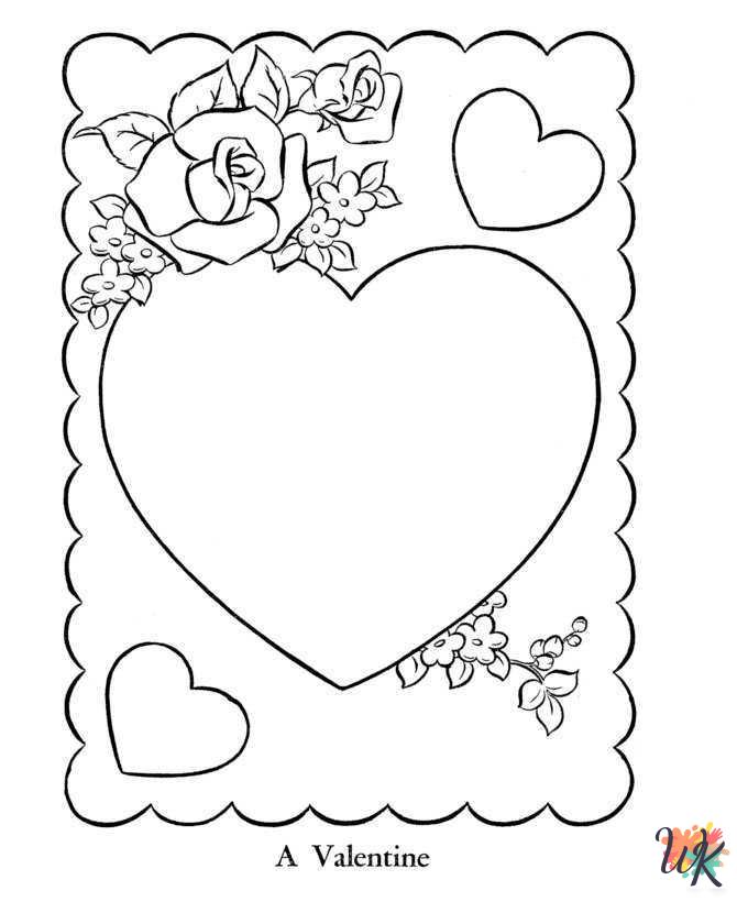 adult coloring pages Valentine's Day