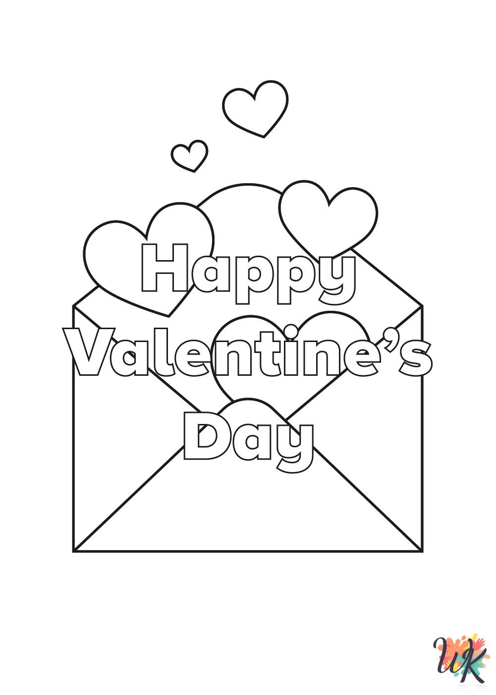 Valentine's Day coloring pages pdf