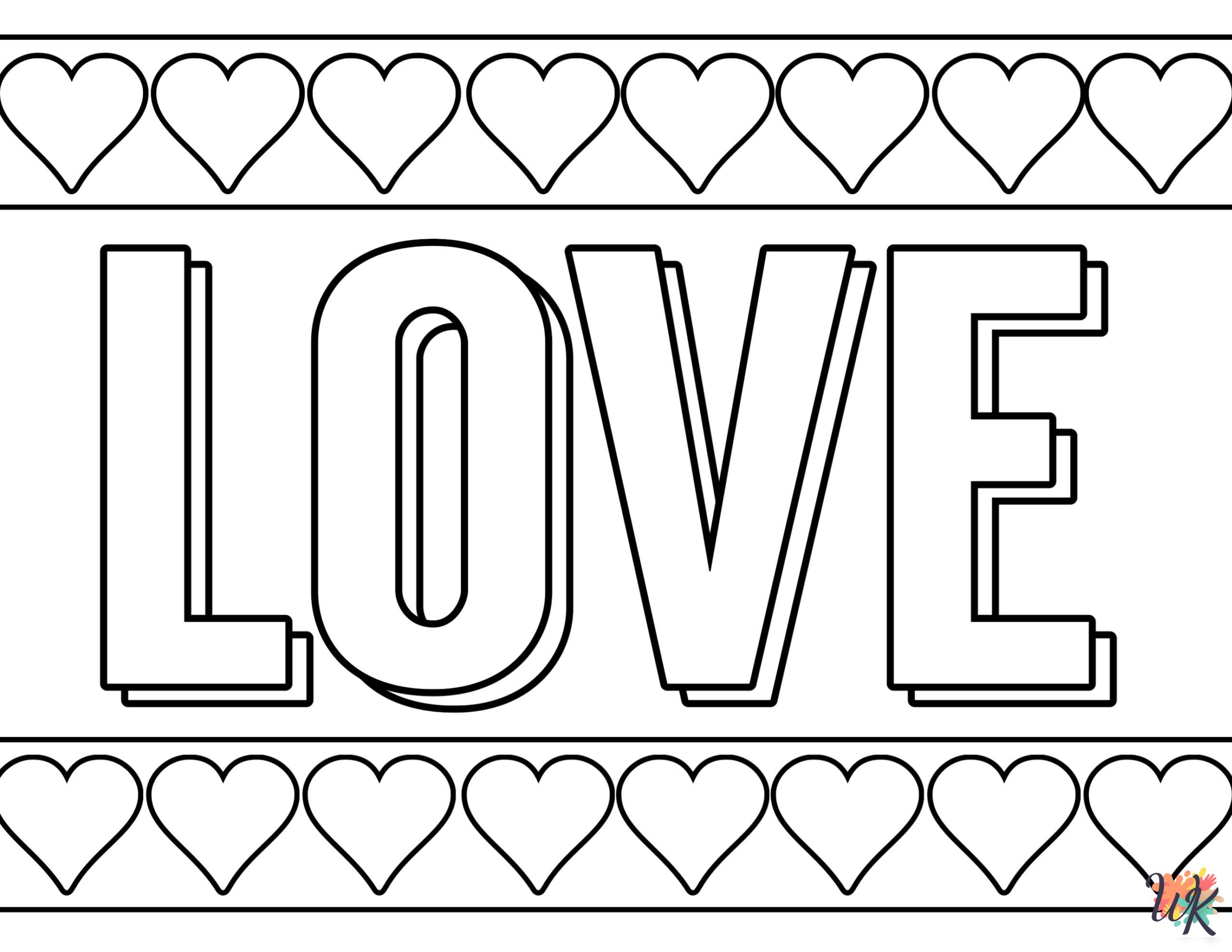 Valentine's Day ornaments coloring pages