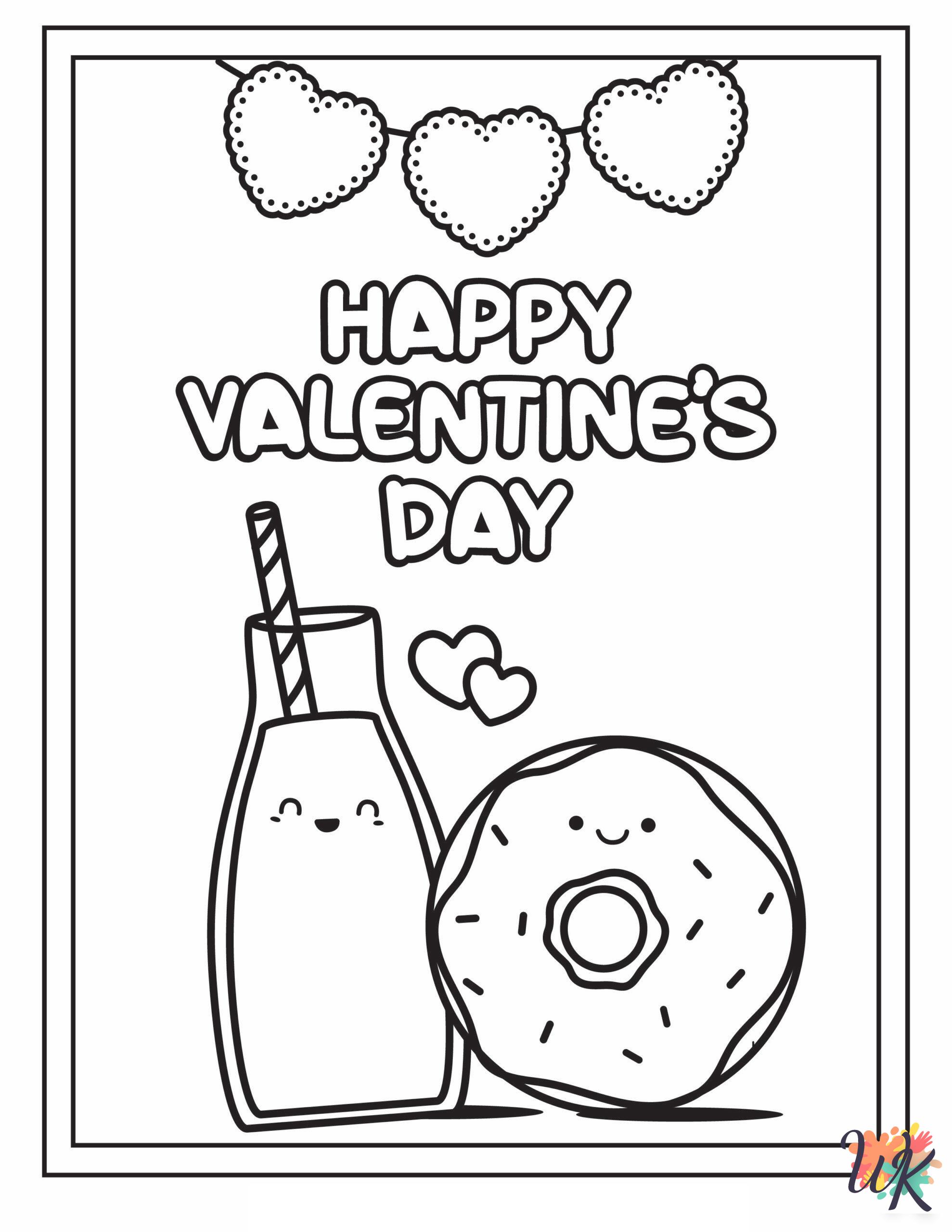 Valentine's Day coloring pages easy