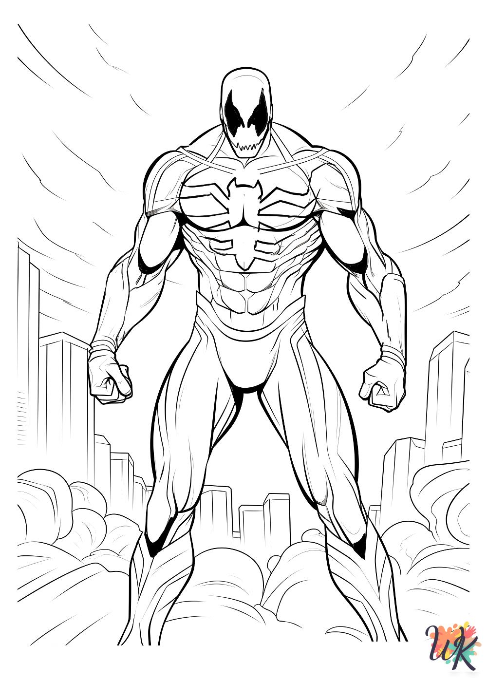 free Venom coloring pages for kids