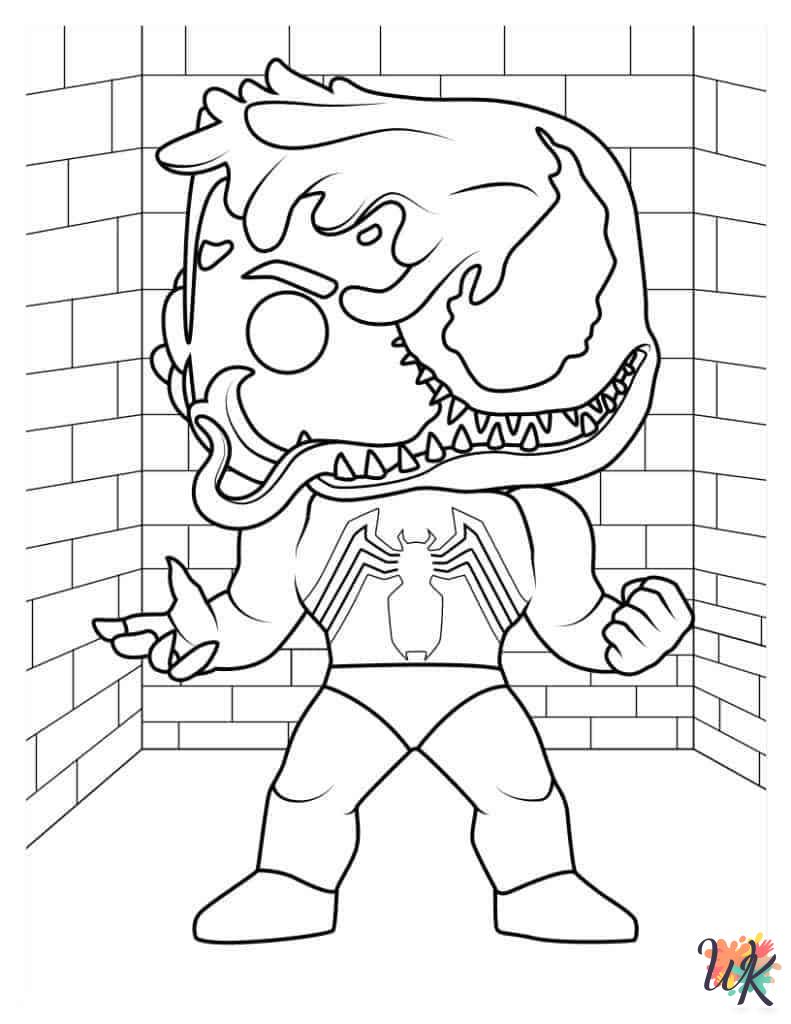 Venom coloring pages free printable