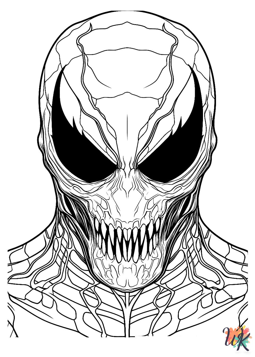 detailed Venom coloring pages