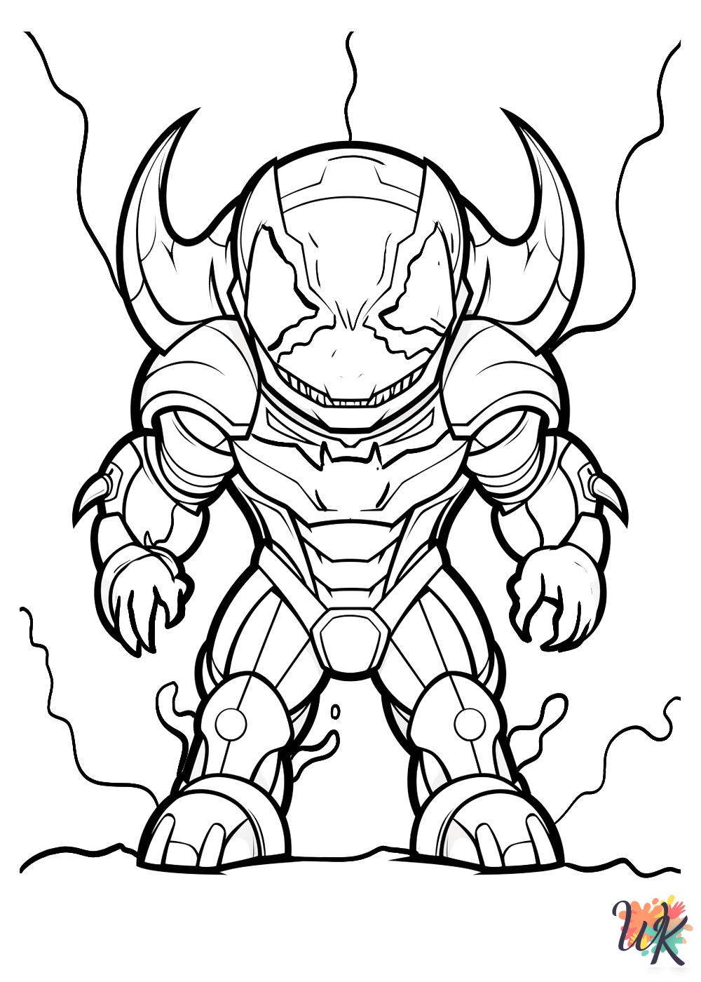 merry Venom coloring pages