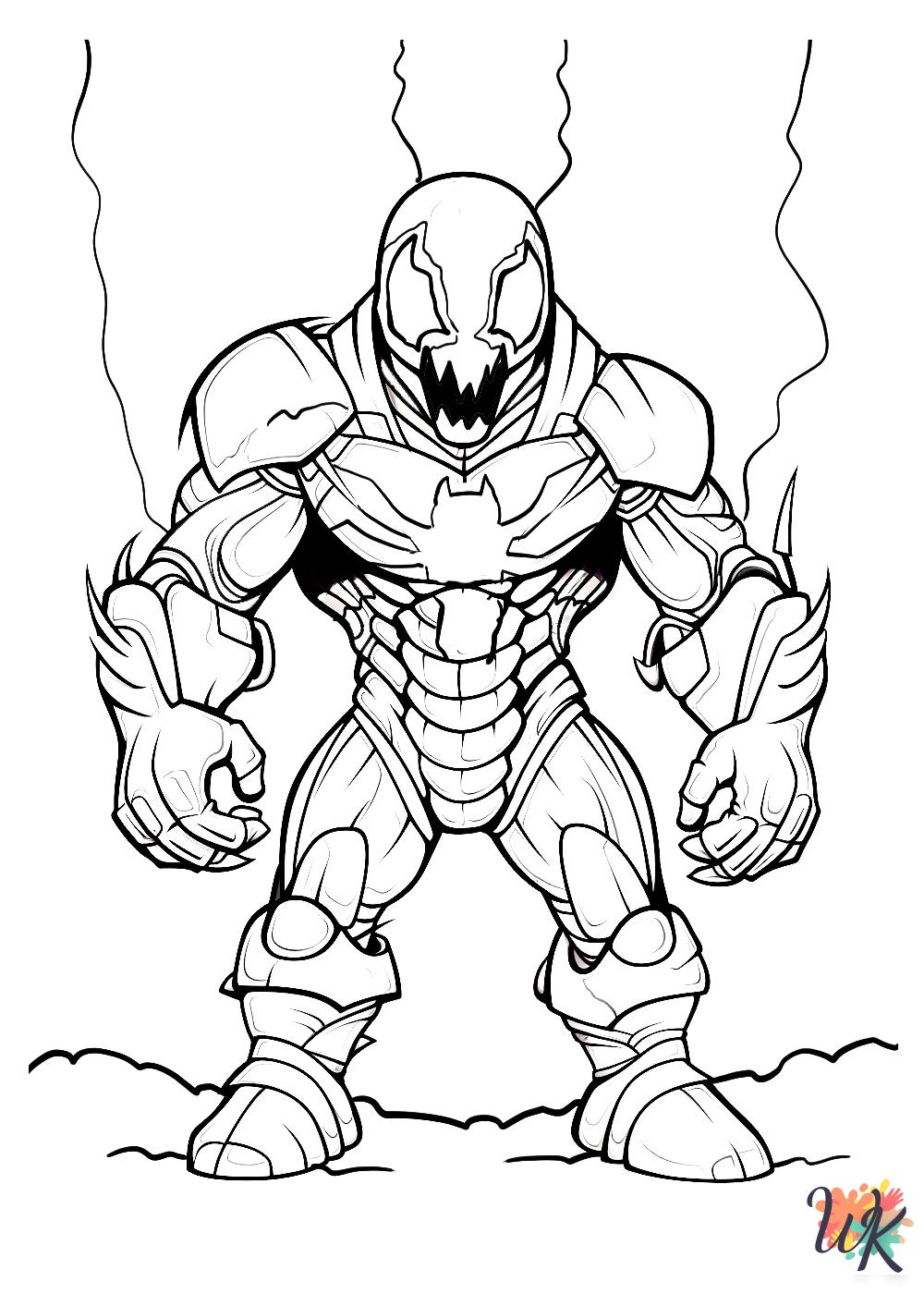 free coloring Venom pages