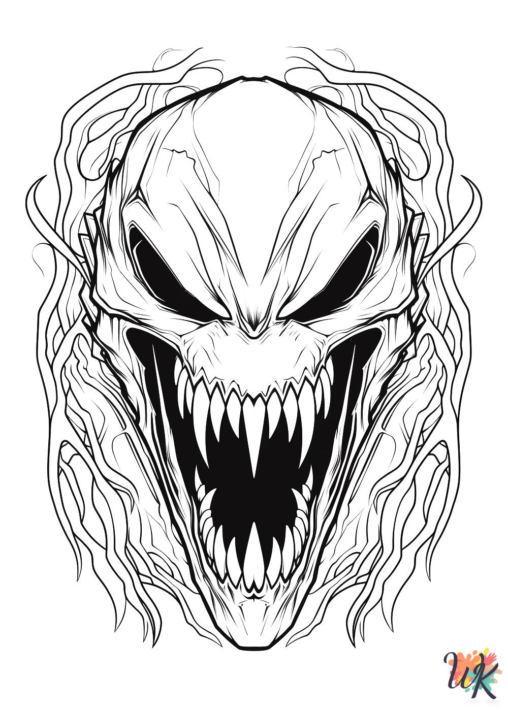 Venom coloring pages free printable