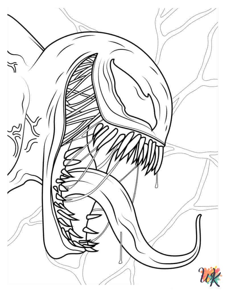 Venom ornaments coloring pages