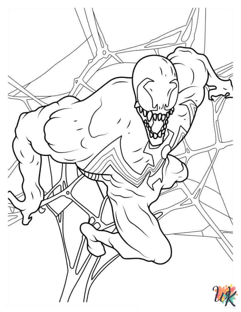 Venom coloring pages for adults