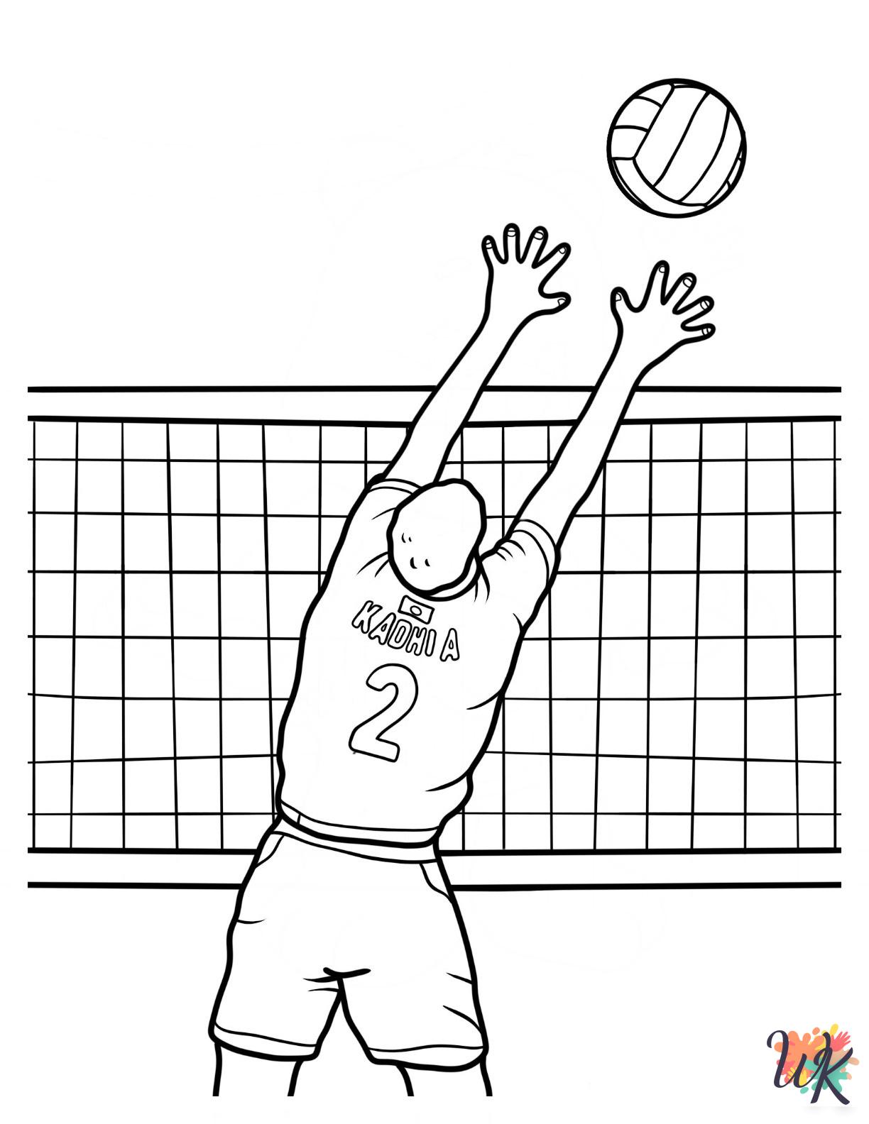 cute coloring pages Volleyball