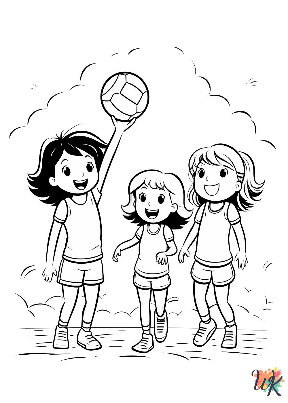 cute coloring pages Volleyball