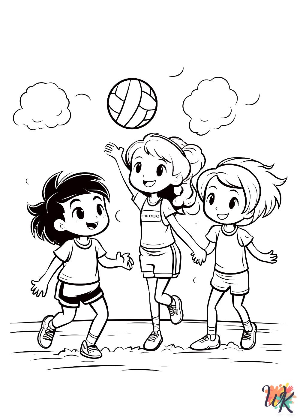 free coloring pages Volleyball