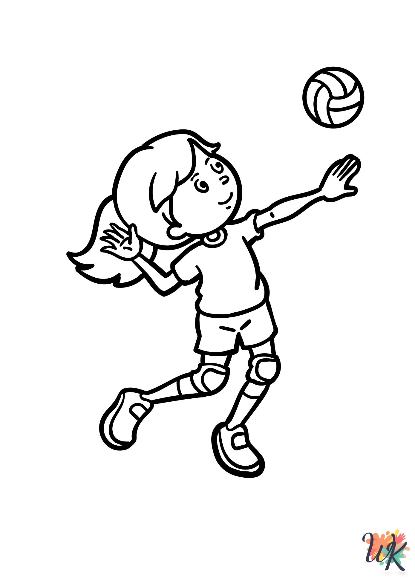 coloring pages printable Volleyball