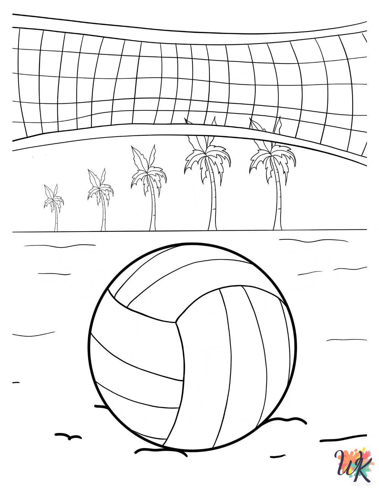 free printable coloring pages Volleyball