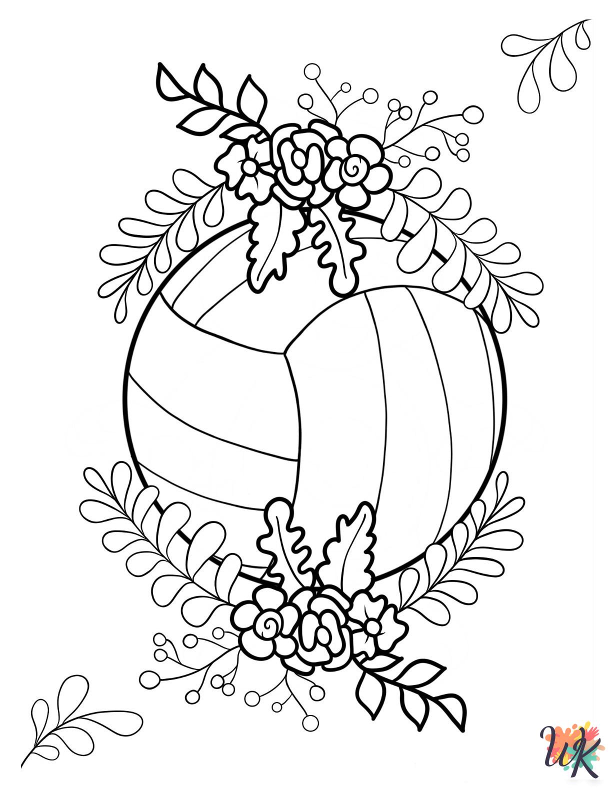 kids Volleyball coloring pages