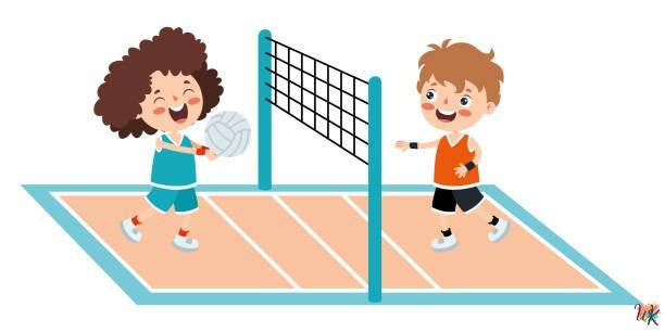 Volleyball Coloring Pages 1 Volleyball Coloring Pages