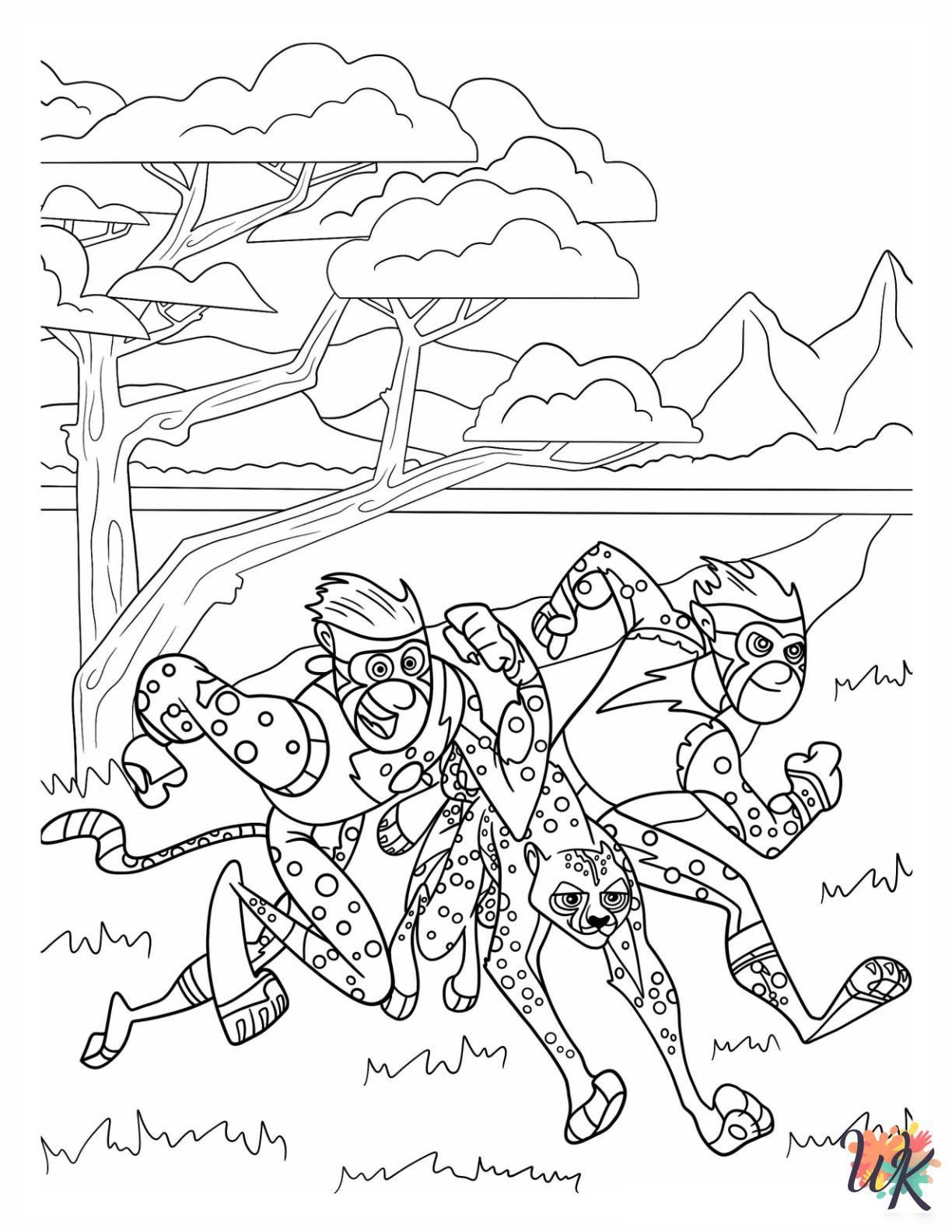 free Wild Kratts coloring pages printable
