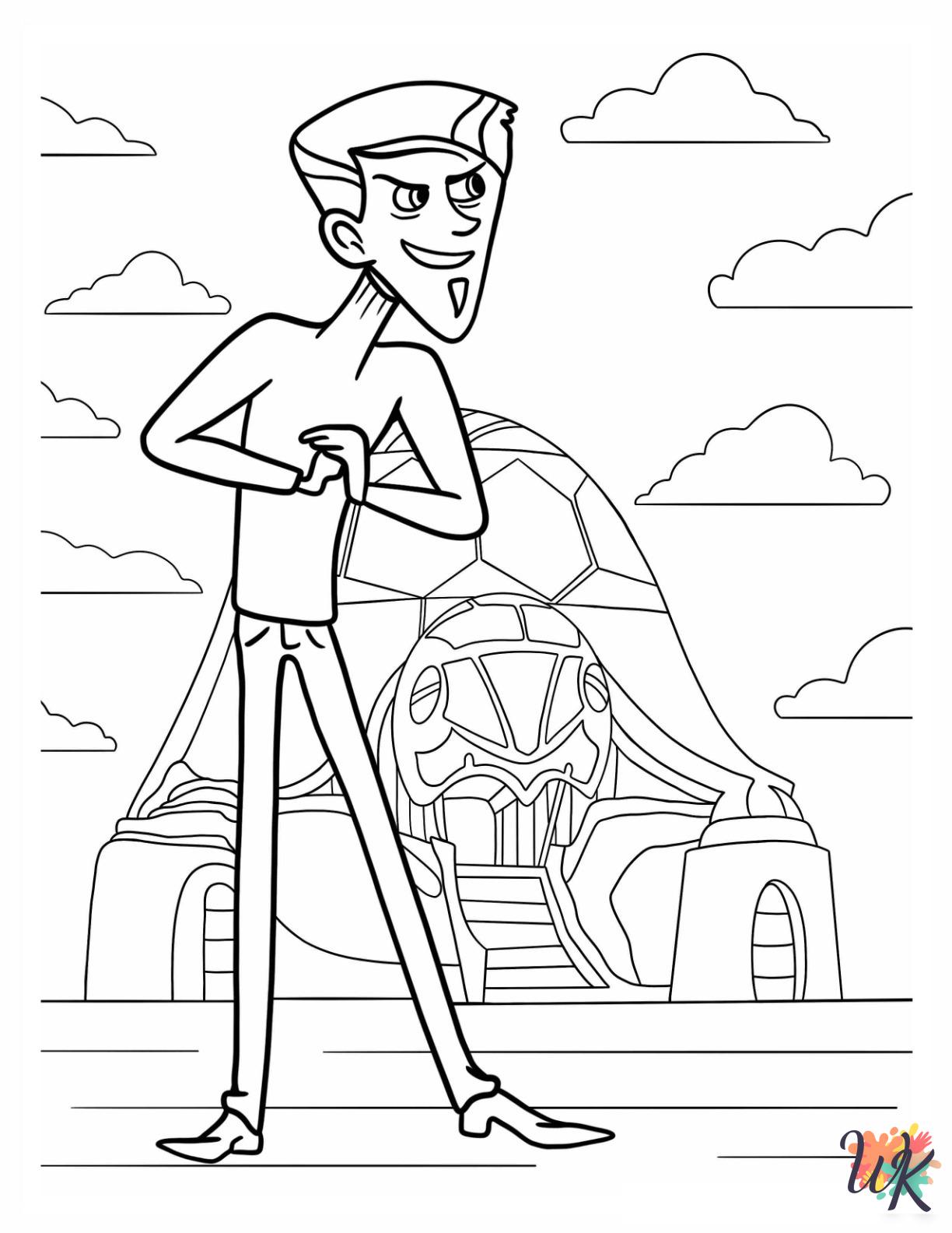 Wild Kratts coloring pages for adults easy