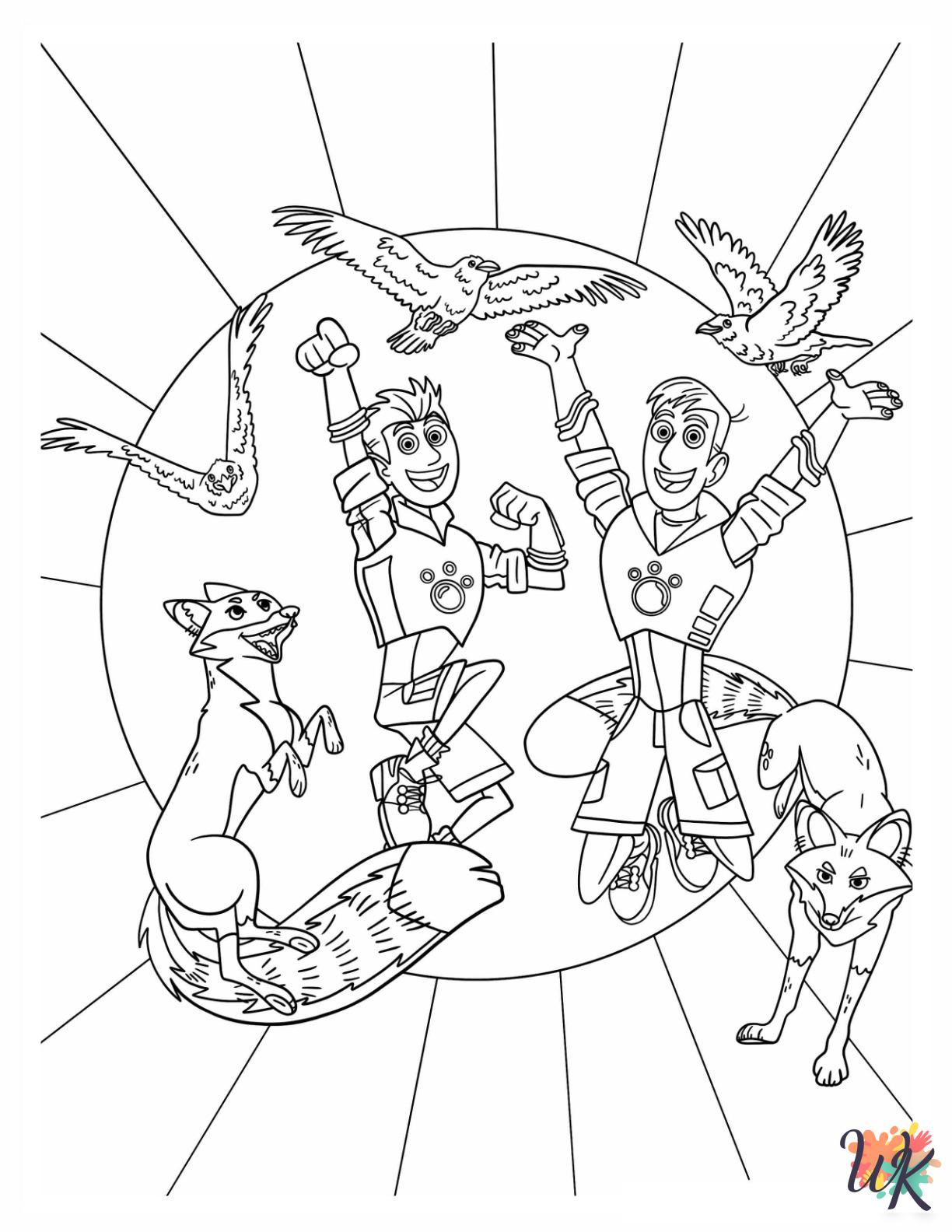 coloring pages for kids Wild Kratts