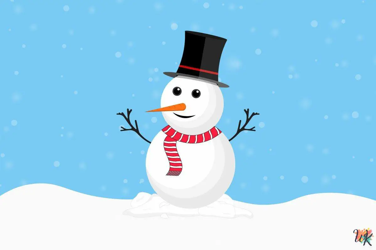 Snowman Coloring Pages 1 Snowman Coloring Pages