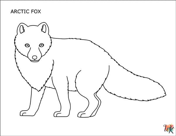 detailed Arctic Animals coloring pages for adults