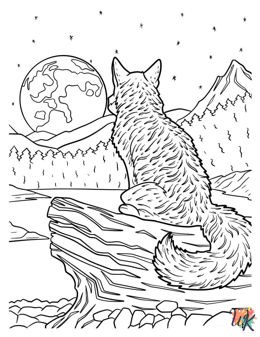 Arctic Animals coloring pages for adults easy