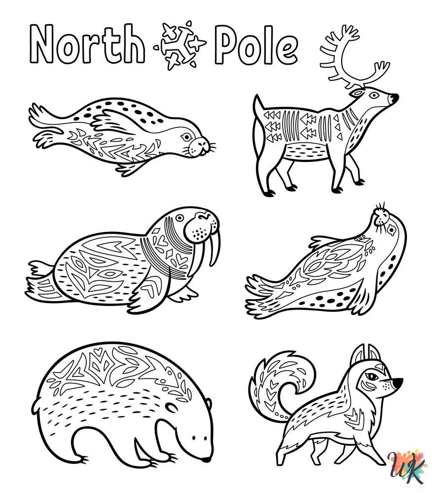 Arctic Animals coloring pages grinch