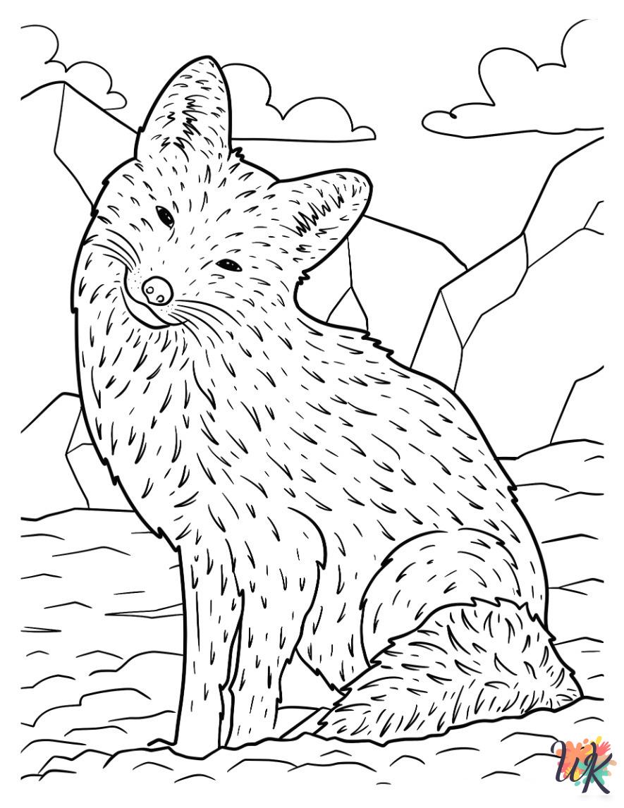detailed Arctic Animals coloring pages
