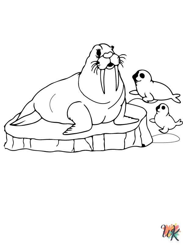 coloring pages printable Arctic Animals