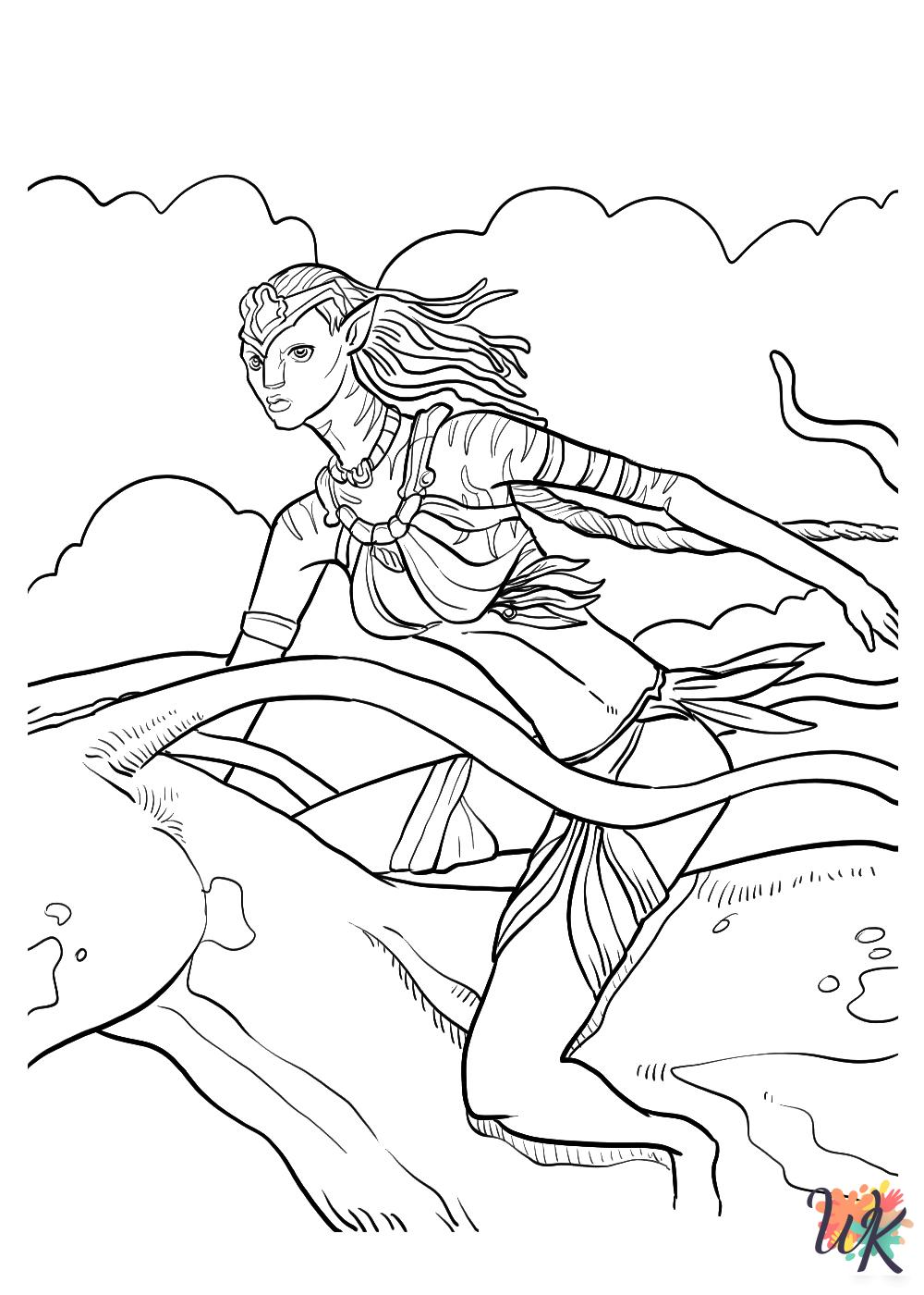 Avatar coloring pages free printable