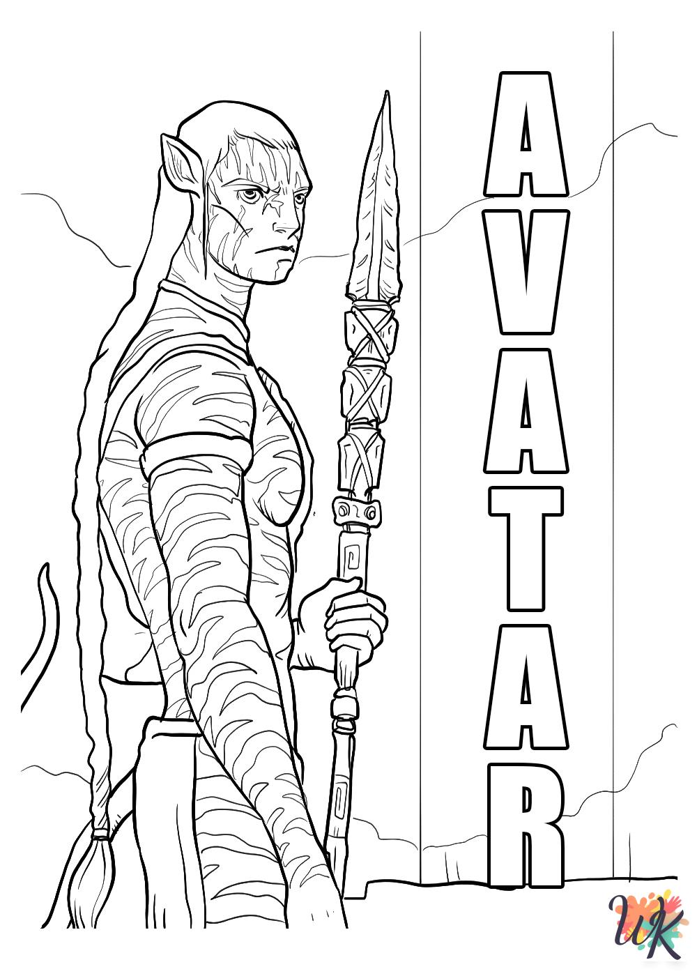 free printable Avatar coloring pages